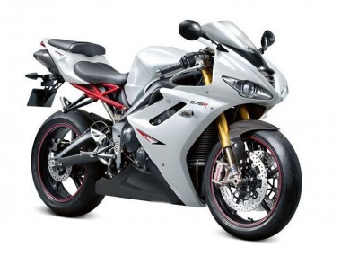 Blanc Perle Noir Carénage Moto Triumph Daytona 675 Triple 2009-2012 Pas Chère