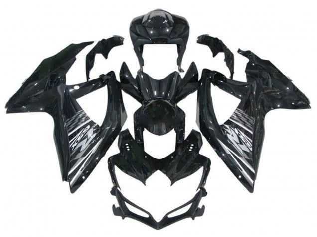 Noir Brillant Gris Carénage Moto Suzuki GSXR 600 / GSXR 750 2008-2010