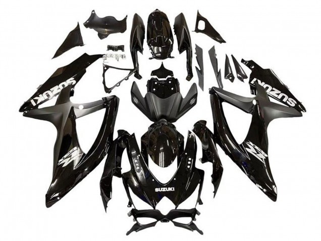 Noir Brillant Noir Mat Carénages Moto Suzuki GSXR 600 / GSXR 750 2008-2010