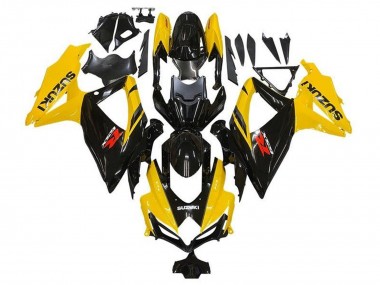 Jaune Noir Brillant Rouge Carénage Moto Suzuki GSXR 600 / GSXR 750 2008-2010 Pas Chère