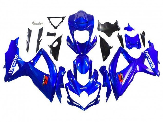 Bleu Blanc Rouge Carénages Moto Suzuki GSXR 600 / GSXR 750 2008-2010
