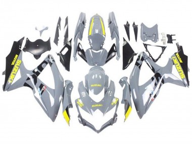 Nardo Gris Jaune Noir Carénage Moto Suzuki GSXR 600 / GSXR 750 2008-2010 Pas Chère