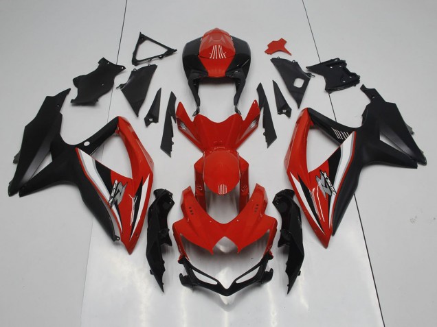 Rouge Noir Blanc Argent Carénage Moto Suzuki GSXR 600 / GSXR 750 2008-2010