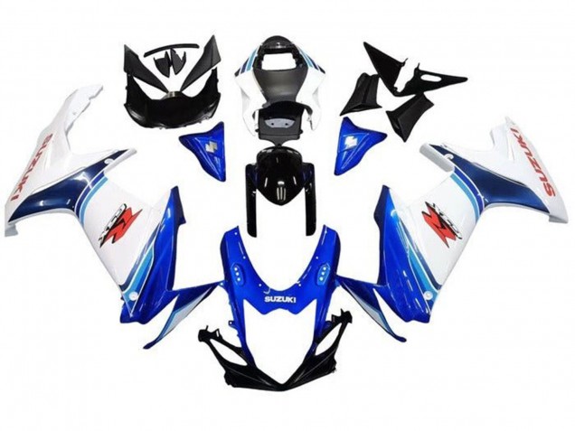 Blanc Bleu Noir Brillant Rouge Carénage Moto Suzuki GSXR 600 / GSXR 750 2011-2024