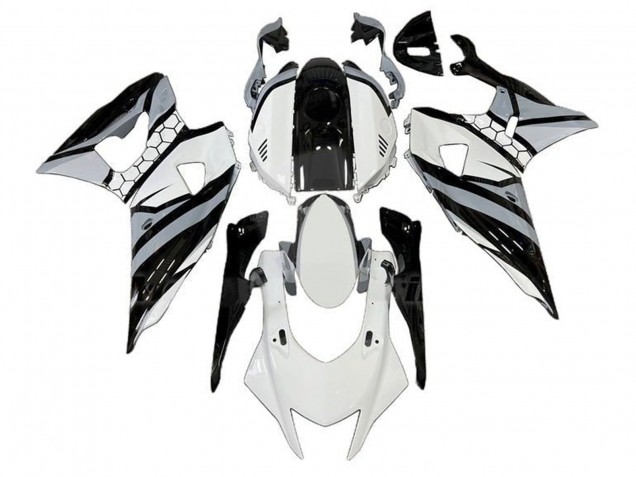Blanc Gris Noir Carénage Moto Yamaha YZF R7 2021-2024