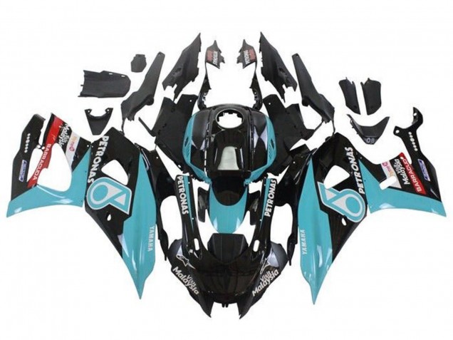 Noir Bleu Petronas Carénage Moto Yamaha YZF R7 2021-2024
