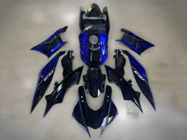 Bleu Bleu Brillant Foncé Carénage Moto Yamaha YZF R3/R25 2019-2021 Pas Chère