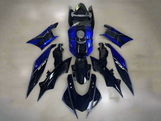 Bleu Bleu Brillant Foncé Carénage Moto Yamaha YZF R3/R25 2019-2021