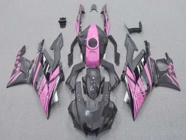 Rose Noir Monstre Carénage Moto Yamaha YZF R3/R25 2019-2021 Pas Chère