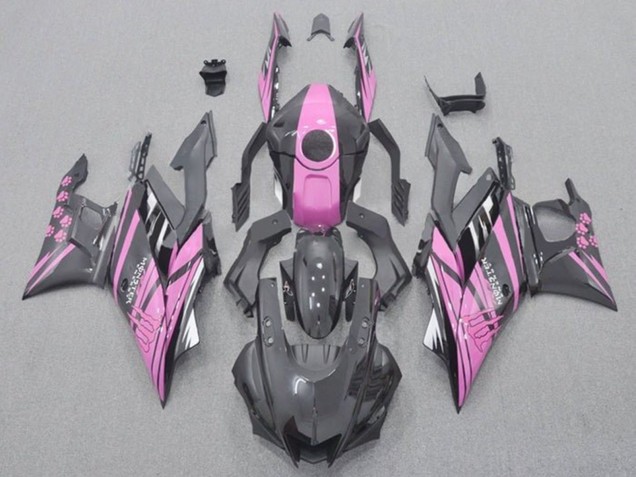 Rose Noir Monstre Carénage Moto Yamaha YZF R3/R25 2019-2021