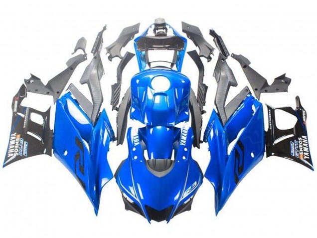 Bleu Noir Carénage Moto Yamaha YZF R3/R25 2019-2021