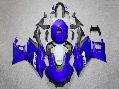 Bleu Blanc Noir Mat Carénage Moto Yamaha YZF R3/R25 2019-2021 Pas Chère
