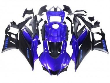 Bleu Noir Mat Carénage Moto Yamaha YZF R3/R25 2019-2021 Pas Chère