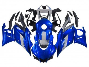 Bleu Gris Noir Carénage Moto Yamaha YZF R3/R25 2019-2021 Pas Chère