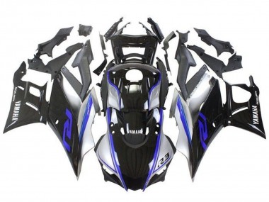 Argent Bleu Noir Carénage Moto Yamaha YZF R3/R25 2019-2021 Pas Chère