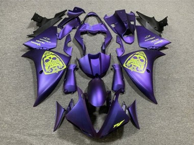 Violet Jaune Néon Carénage Moto Yamaha YZF 1000 R1 2009-2011 Pas Chère