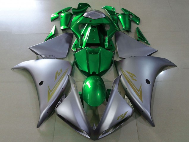 Argent Vert Carénage Moto Yamaha YZF 1000 R1 2009-2011