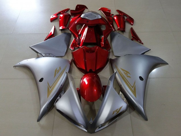 Argent Rouge Carénage Moto Yamaha YZF 1000 R1 2009-2011