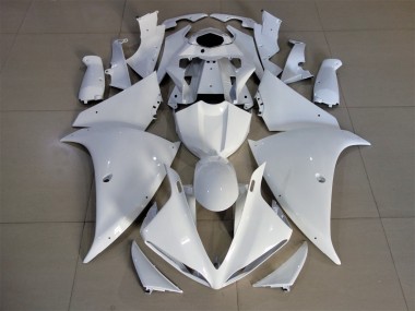 Blanc Carénage Moto Yamaha YZF 1000 R1 2009-2011 Pas Chère