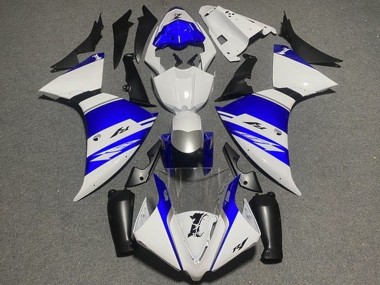 Blanc Bleu Argent Noir Bande Carénage Moto Yamaha YZF 1000 R1 2009-2011 Pas Chère