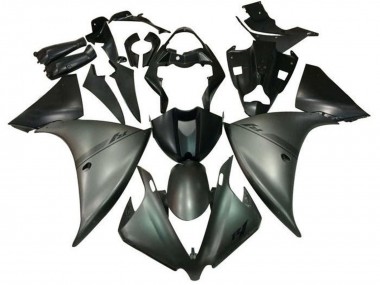 Gris Mat Noir Mat Carénage Moto Yamaha YZF 1000 R1 2012-2014 Pas Chère