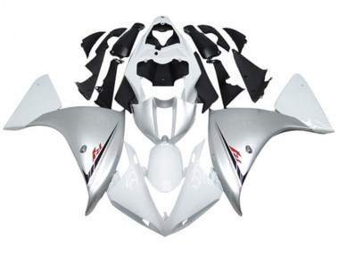 Argent Blanc Carénage Moto Yamaha YZF 1000 R1 2012-2014 Pas Chère