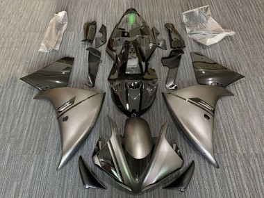 Gris Mat Noir Brillant Carénage Moto Yamaha YZF 1000 R1 2012-2014 Pas Chère