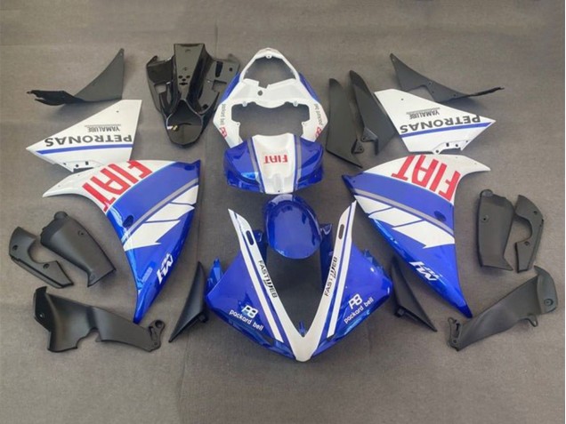 Blanc Bleu Rouge Fiat Carénage Moto Yamaha YZF 1000 R1 2012-2014