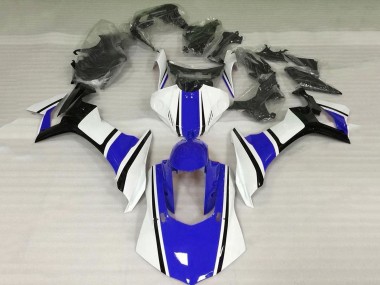 Blanc Bleu Noir Carénages Moto Yamaha YZF 1000 R1 2015-2019 Pas Chère