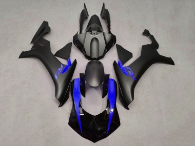 Noir Mat Noir Brillant Bleu Carénage Moto Yamaha YZF 1000 R1 2015-2019 Pas Chère