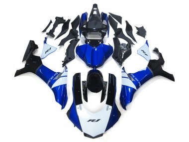 Blanc Bleu Noir Carénage Moto Yamaha YZF 1000 R1 2015-2019 Pas Chère