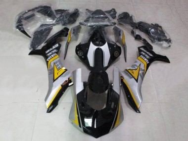 Argent Jaune Noir Brillant Carénages Moto Yamaha YZF 1000 R1 2020-2025 Pas Chère