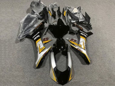 Argent Jaune Noir Brillant Carénage Moto Yamaha YZF 1000 R1 2020-2025 Pas Chère