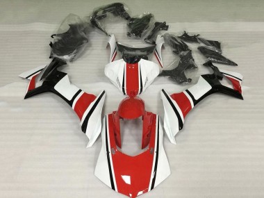 Blanc Rouge Noir Brillant Carénage Moto Yamaha YZF 1000 R1 2020-2025 Pas Chère