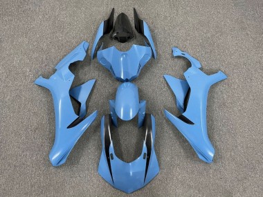 Bleu Clair Noir Brillant Carénage Moto Yamaha YZF 1000 R1 2020-2025 Pas Chère
