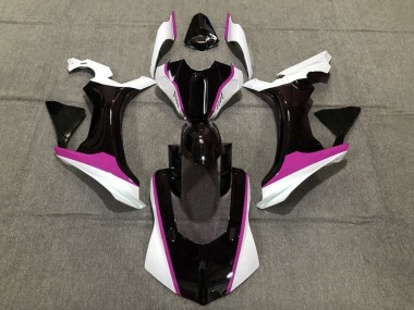 Blanc Rose Noir Brillant Carénage Moto Yamaha YZF 1000 R1 2020-2025 Pas Chère