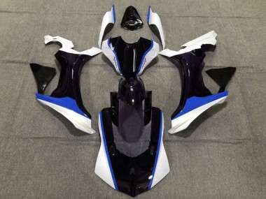 Blanc Bleu Noir Brillant Carénage Moto Yamaha YZF 1000 R1 2020-2025 Pas Chère