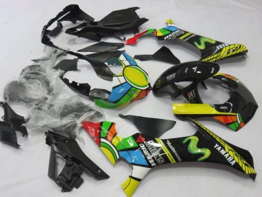 Blanc Bleu Vert Jaune Rouge Noir Roue Chromatique MoviStar Carénage Moto Yamaha YZF 1000 R1 2020-2025 Pas Chère