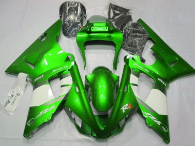 Vert Blanc Argent Carénage Moto Yamaha YZF 1000 R1 2000-2001 Pas Chère