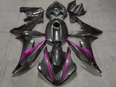 Fibre de Carbone Style Rose Carénage Moto Yamaha YZF 1000 R1 2004-2006 Pas Chère
