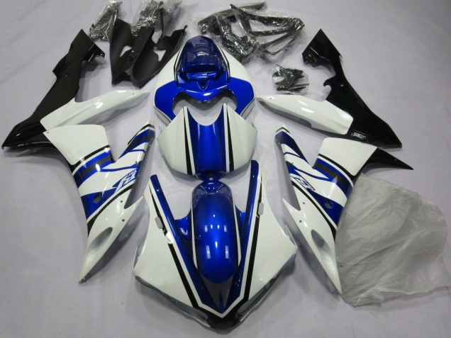 Blanc Bleu Noir Carénages Moto Yamaha YZF 1000 R1 2004-2006