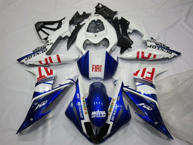 Blanc Bleu Rouge Fiat Carénage Moto Yamaha YZF 1000 R1 2004-2006