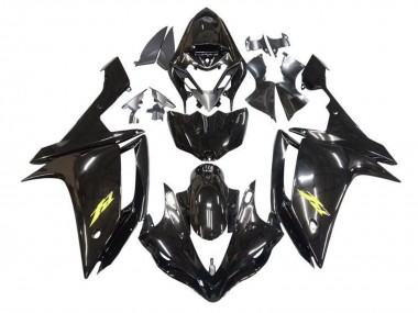 Noir Brillant Or Décalque Carénage Moto Yamaha YZF 1000 R1 2007-2008 Pas Chère