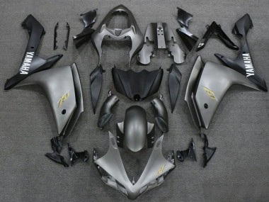 Argent Foncé Noir Mat Carénage Moto Yamaha YZF 1000 R1 2007-2008 Pas Chère