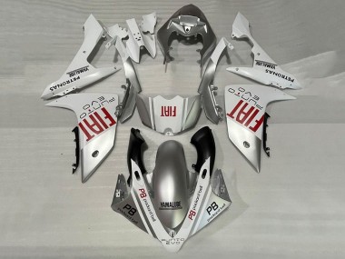 Argent Blanc Rouge Fiat Carénage Moto Yamaha YZF 1000 R1 2007-2008 Pas Chère