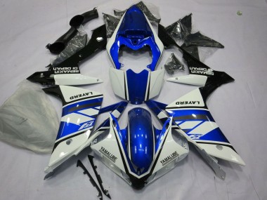 Blanc Bleu Noir Layerd Carénage Moto Yamaha YZF 1000 R1 2007-2008 Pas Chère
