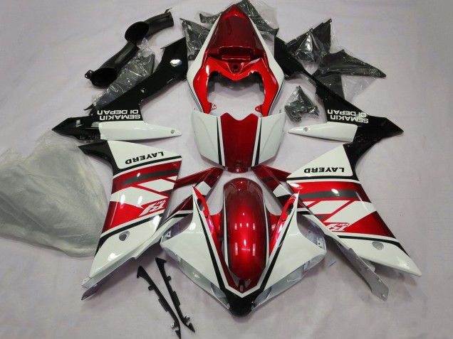 Blanc Rouge Noir Layerd Carénage Moto Yamaha YZF 1000 R1 2007-2008