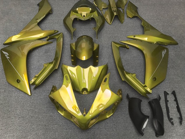 Jaune Olive Carénage Moto Yamaha YZF 1000 R1 2007-2008