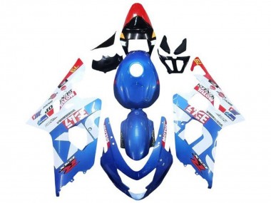 Bleu Blanc Rouge Motul Carénage Moto Suzuki GSXR 600 / GSXR 750 2004-2005 Pas Chère