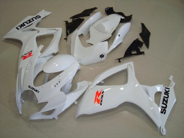 Blanc Rouge Noir Carénage Moto Suzuki GSXR 600 / GSXR 750 2004-2005 Pas Chère
